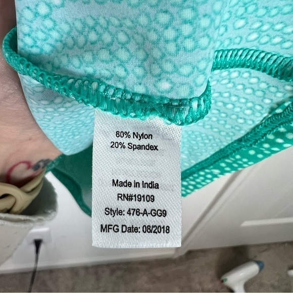 Cabana Life dress womens XL Beach Blue Stretchy Summer Knee Length Tie String - Picture 9 of 11